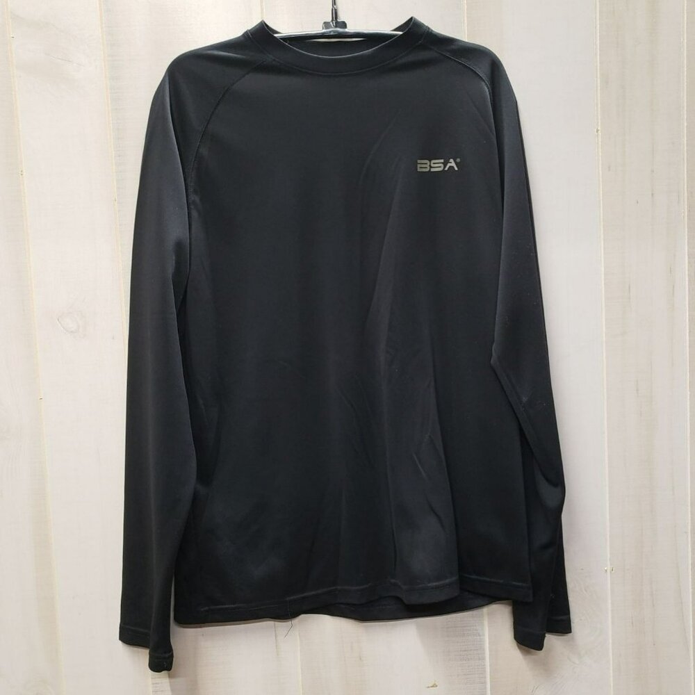 BSA Black Base Layer Shirt, Long Sleeve, Adult Small, Boy Scouts of America